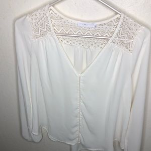Lush white v neck blouse